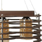 wooden Wood Hanging Light M-19-REC-NEW-DESIGN-4LP