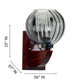 Brown wood Wall Lights -M-2223-1W - Included Bulbs