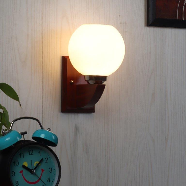 Brown wood Wall Lights -M-2229-1W - Included Bulbs