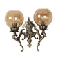 Antique Brass aluminium  Wall Lights -M-3005-2W - Included Bulbs