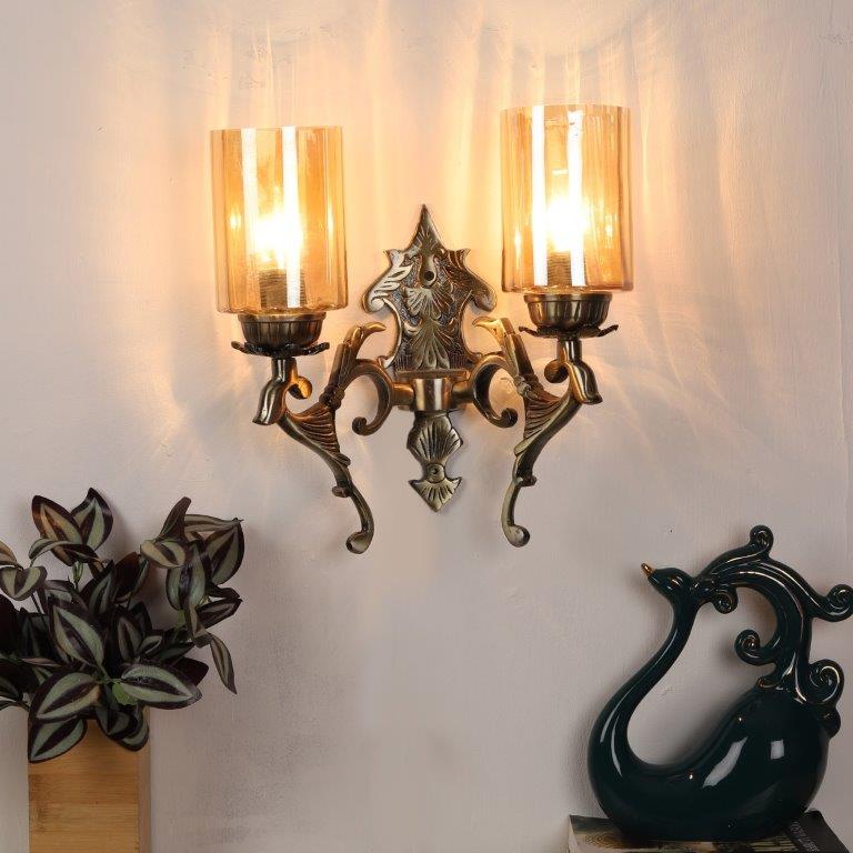 Antique Brass aluminium  Wall Lights -M-3006-2W - Included Bulbs