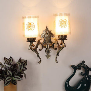 Antique Brass aluminium  Wall Lights -M-3007-2W - Included Bulbs