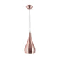 Copper  Metal Hanging Light - M-42-HL-Cop-Wh-Big - Included Bulb