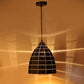 Spherical Lamp Black and Gold Metal Hanging Light -M-63-1LP - Included Bulbs