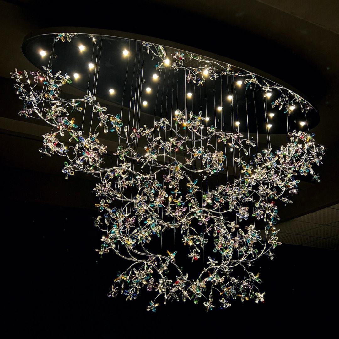Luxury Crystal Butterfly Chandelier – Artistic Modern LED Hanging Light for Double Height Ceiling, Lobby, or Living Room