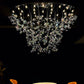 Luxury Crystal Butterfly Chandelier – Artistic Modern LED Hanging Light for Double Height Ceiling, Lobby, or Living Room