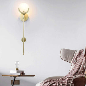 JS-SCH Marber Gold Antique Brass Luxury Wall lights