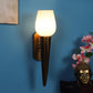 Wooden Iron Wall Light - E27 holder - without Bulb - MASHAL-WALL