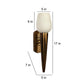 Wooden Iron Wall Light - E27 holder - without Bulb - MASHAL-WALL