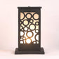 ELIANTE Black Aluminium Base Frost Glass Shade Gate Light - Me-90-Gl-Bk - Bulb Included