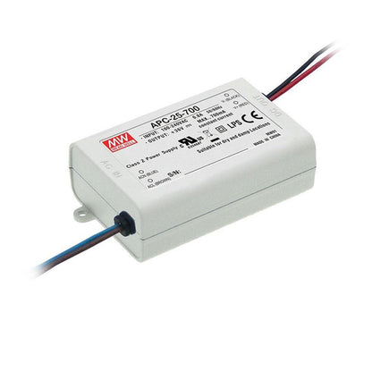 Mean well 11-36vx0.7a Constant Current Drivers APC-25-700 IP42