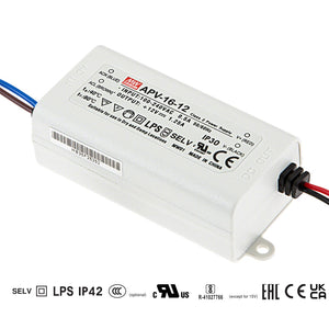 Mean well 12vx1.3a Constant Voltage Drivers APV-16-12 IP42