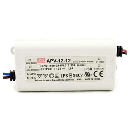Mean well 12vx1a Constant Voltage Drivers APV-12-12 IP42