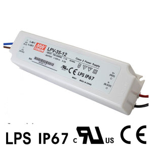 Mean well 12vx3a Constant Voltage Drivers LPV-35-12 IP67
