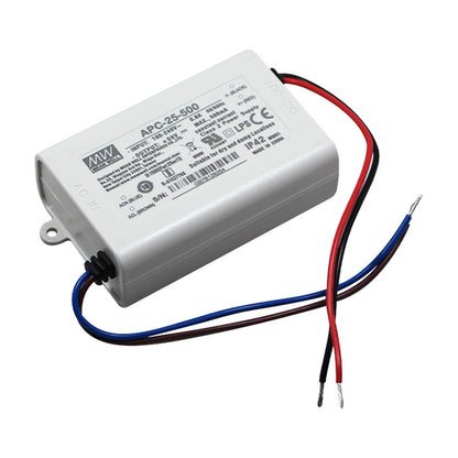 Mean well 15-50vx0.5a Constant Current Drivers APC-25-500 IP42
