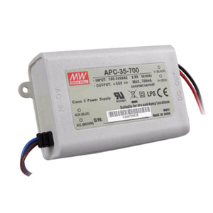 Mean well 15-50vx0.7a Constant Current Drivers APC-35-700 IP42