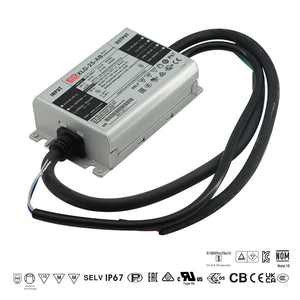 Mean well 22-54vx0.7a Constant Current Dimmable Driver with output Current adjustment XLG-25I-H-AB IP67