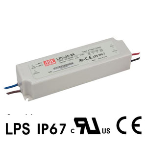 Mean well 24vx1.45a Constant Voltage Drivers LPV-35-24 IP67