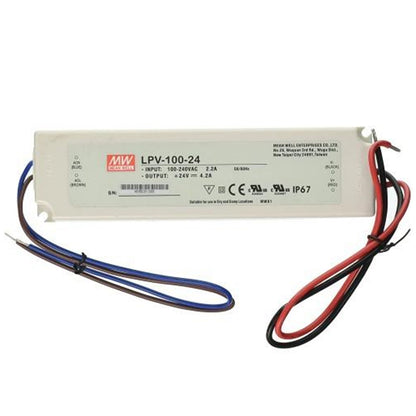 Mean well 24vx4.16a Constant Voltage Drivers LPV-100-24 IP67