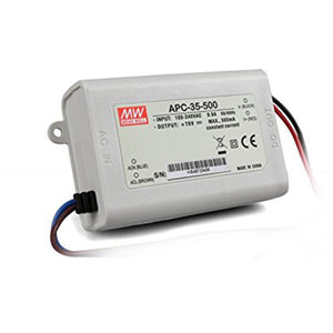 Mean well 25-70vx0.5a Constant Current Drivers APC-35-500 IP42