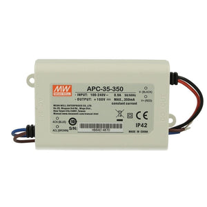Mean well 28-100vx0.35a Constant Current Drivers APC-35-350 IP42