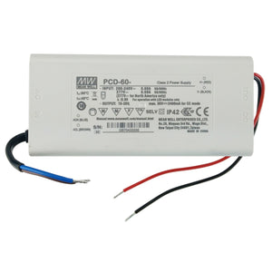 Mean well 34 - 57vx1.05a Constant Current Drivers with PF Correction PLD-60-1050 IP42