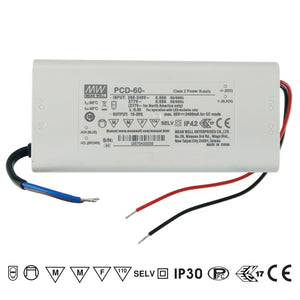 Mean well 50 - 86vx0.7a Constant Current Drivers with PF Correction PLD-60-700 IP42