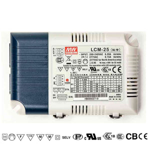 Mean well 6-54vx.35-1.05a Multiple-Stage Constant Current Dimmable Drivers LCM-25