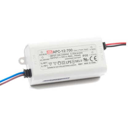 Mean well 9-18vx0.7a Constant Current Drivers APC-12-700 IP42