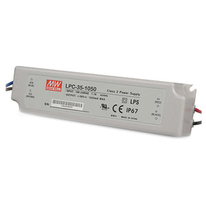 Mean well 9 - 30vx1.05a Constant Current Drivers LPC-35-1050 IP67