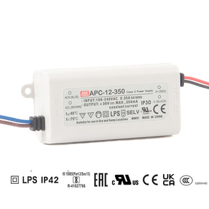 Mean well 9-36vx0.35a Constant Current Drivers APC-12-350 IP42