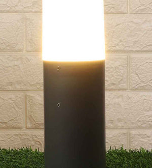 Mexican Grey Metal Garden Light | 1404-BLLARD-12INCH | Included Bulb | Eliante by Jainsons Lights