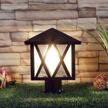 ELIANTE Black Iron Gate Light- MINI-2019-BK-GL - without bulb