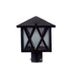 ELIANTE Black Iron Gate Light- MINI-2019-BK-GL - without bulb