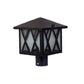 ELIANTE Black Iron Gate Light- MINI-2019-BK-GL - without bulb