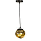 Gloomy Black Metal Hanging Light - ML-4-1LP - Included Bulbs