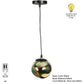 Gloomy Black Metal Hanging Light - ML-4-1LP - Included Bulbs