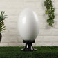 Black Plastic Outdoor Wall Light - MOON-T - Included Bulb