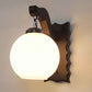 Moona Brown Wood Wall Light | 215-1W | Included Bulb | Eliante by Jainsons Lights