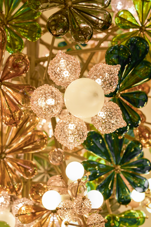 Moss Bloom Glass Sputnik Chandelier – A Maximalist Statement in Hand-Blown Glass