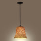 ELIANTE Khadi Brown Cane Wood Hanging Lights- MRL-88-1LP -HL - without bulb