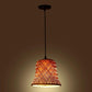 ELIANTE Khadi Brown Cane Wood Hanging Lights- MRL-88-1LP -HL - without bulb