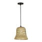 ELIANTE Khadi Brown Cane Wood Hanging Lights- MRL-88-1LP -HL - without bulb