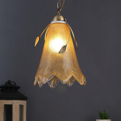 Gold Metal Hanging Light - MT-277-1P - Included Bulb