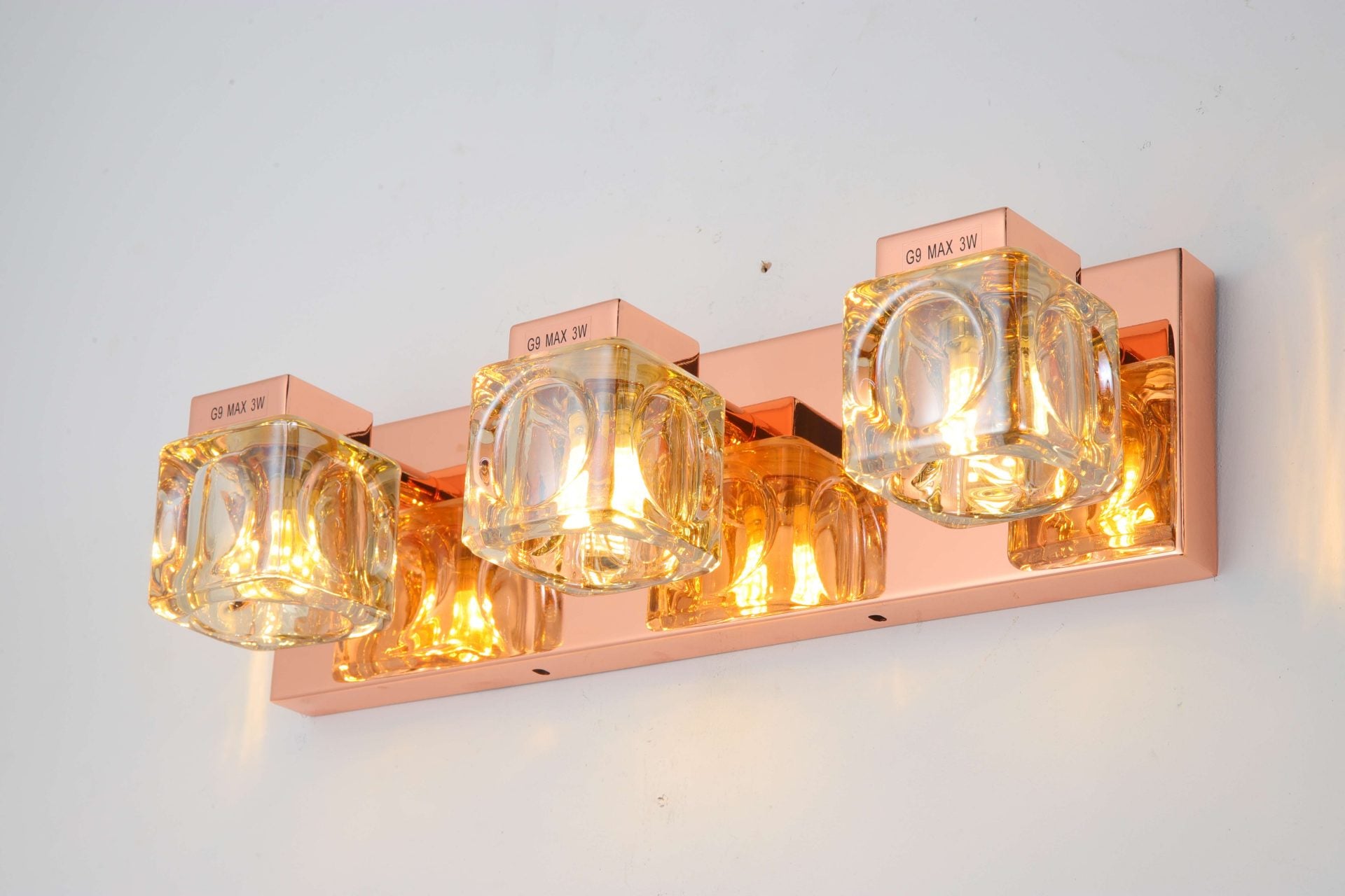 JSPHILO 3-215-3xG9 Shine Crystal Mirror Light