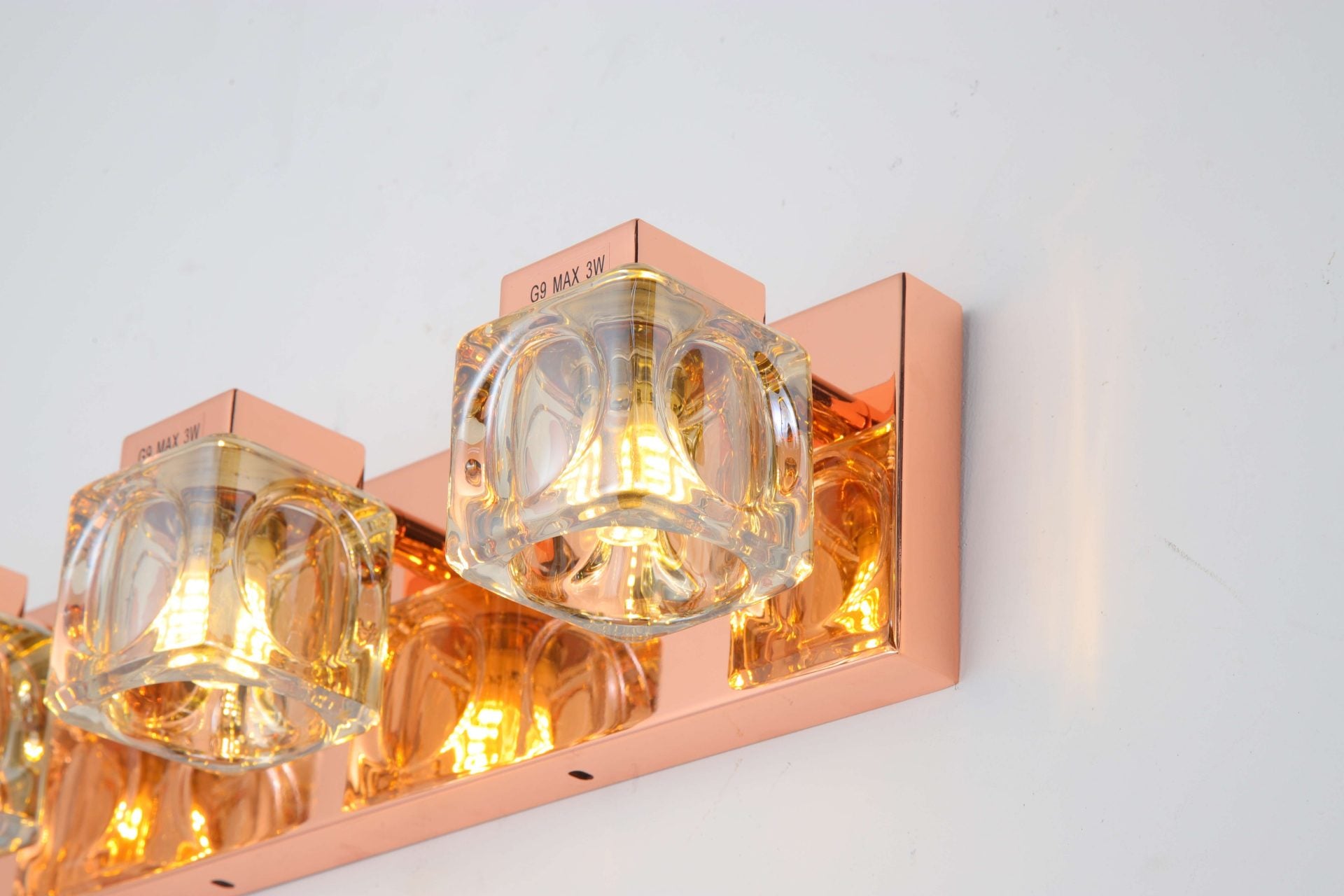 JSPHILO 3-215-3xG9 Shine Crystal Mirror Light