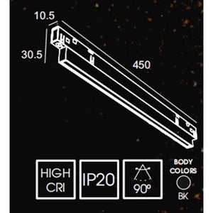 1001 Linear Diffuser 12w For 10mm Magnetic Track