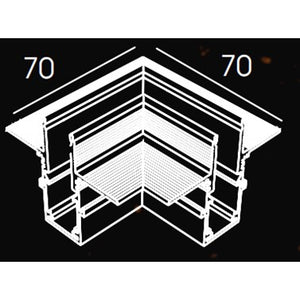Trimless Ceiling L Corner For 10mm Magnetic Track