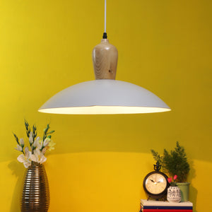 GREY Metal Hanging Light - JNO-02-gy - Included Bulb
