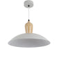 GREY Metal Hanging Light - JNO-02-gy - Included Bulb